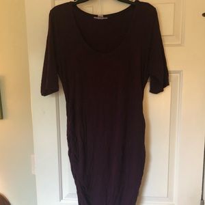 Plum colored maternity dress, XL